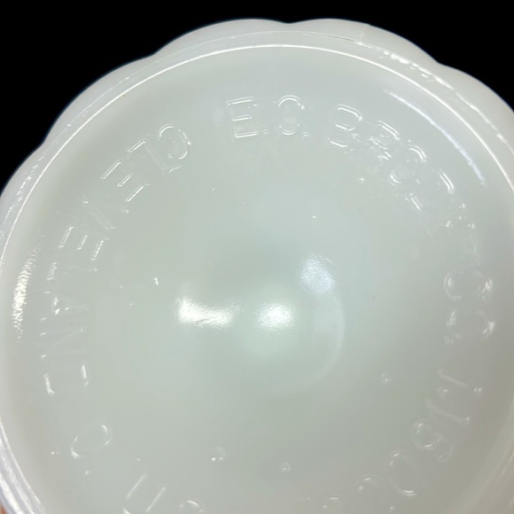 Vintage EO Brody milk glass pedestal Trifle/ dessert compote USA - Picture 7 of 7